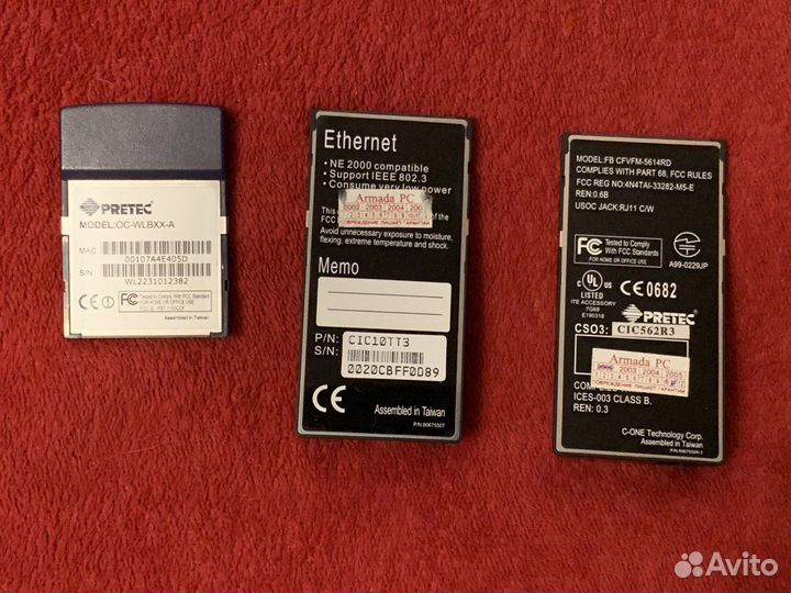 Внешние адаптеры Pretec Compact PC CF Card