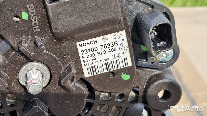 Генератор рено Логан, генератор Logan 231007633r