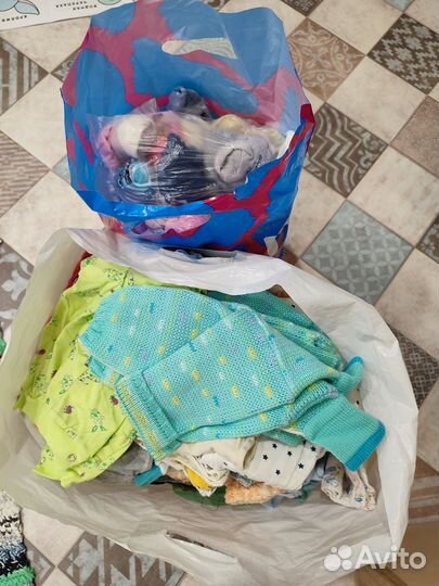 Детские вещи пакетом от 0 до года