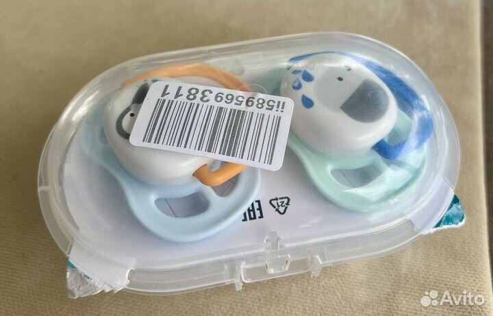 Соска Philips Avent ultra air с футляром, 0-6 мес