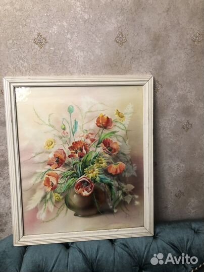 Картина акварель цветы