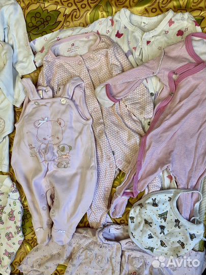 Детская одежда для новорождённых 56-70