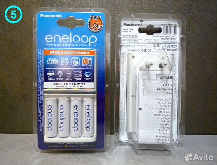 Panasonic Eneloop зу + AA 1900мАч