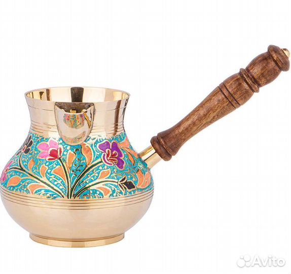 Турка 800 Мл. Латунь. Цветная Эмаль 877-585 lefard