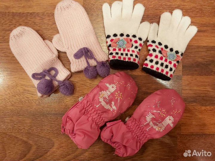 Варежки, перчатки 3-4г