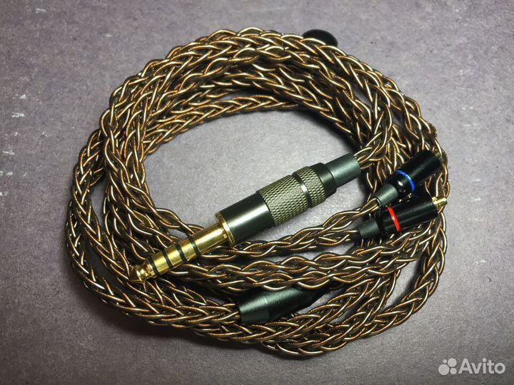 Новый Медный кастомный кабель mmcx джек 4.4