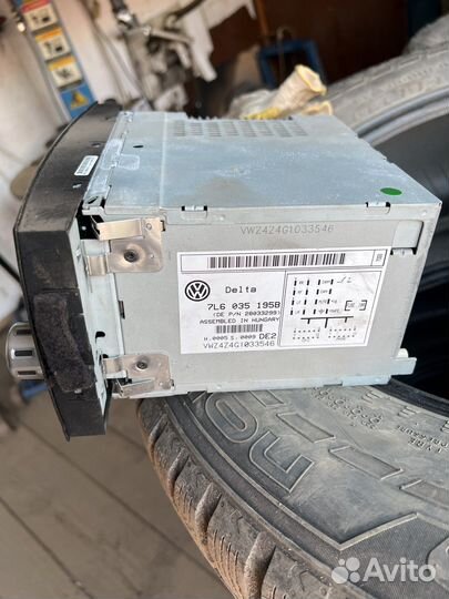 Оригинальная магнитола volkswagen touareg 1