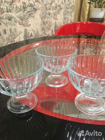 Рюмки, фужеры стекло и хрусталь
