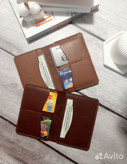 Обложка для документов из натуральной кожи