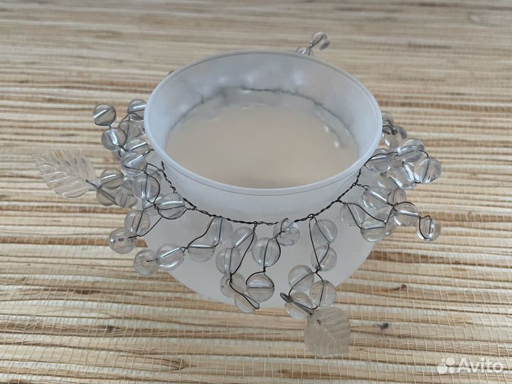 Подсвечник матовое стекло