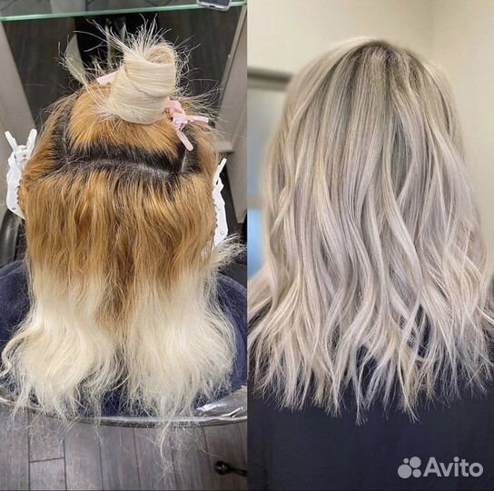 Окрашивание волос в блонд