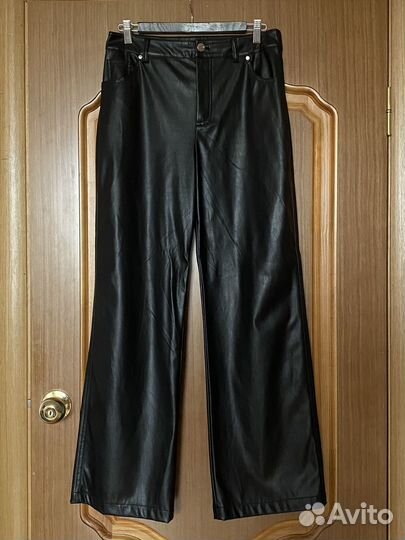 Кожаные брюки женские