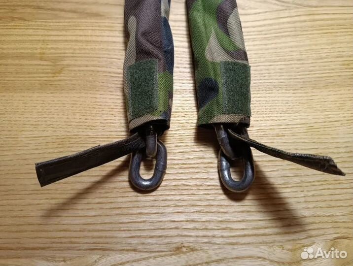 Велозамок, цепь противоугонная, 8мм, 1м, цвет хаки