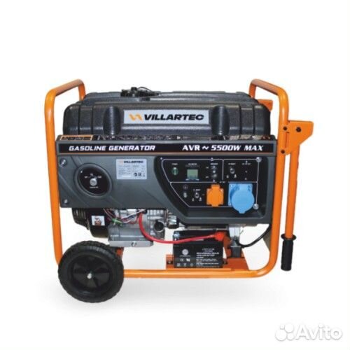 Генератор бензиновый villartec GG6300EWC