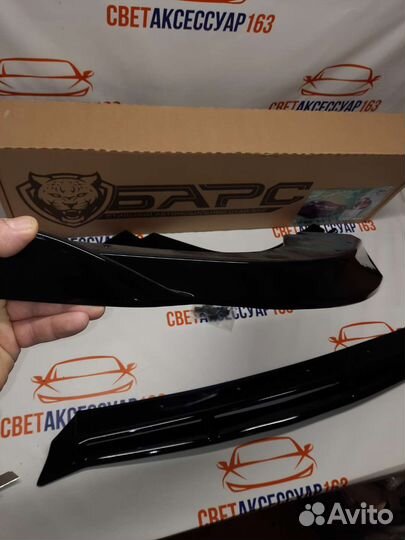 Сплиттер губа на передний бампер лада приора 2