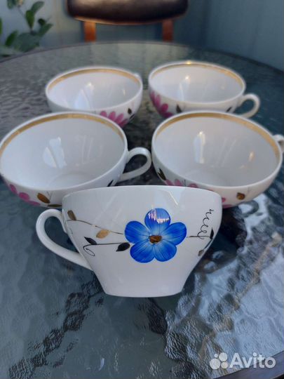 Чайные чашки Дулево времен СССР