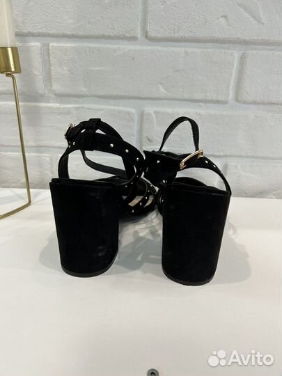 Босоножки туфли черные женские 36-37 размер