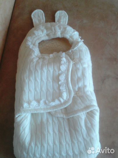 Теплый конверт на выписку