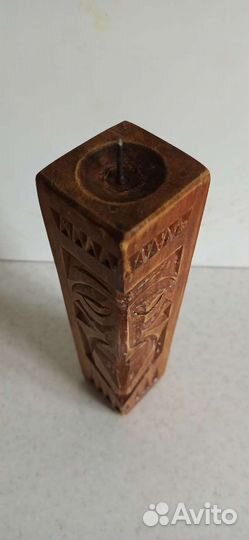 Подсвечник деревянный СССР