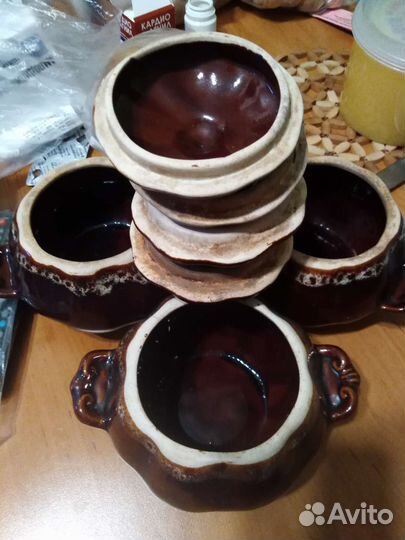 Горшочки для запекания бу 3 шт