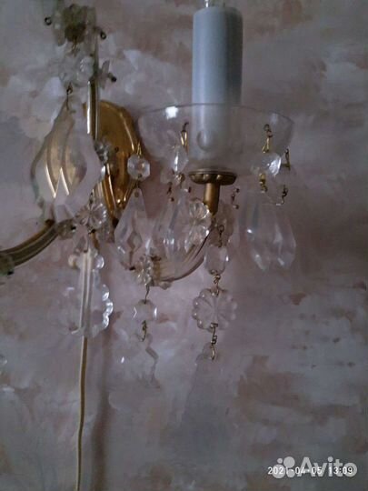 Бра хрустальное