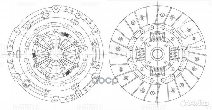 Сцепление в сборе для а/м Ford Transit (06) 2