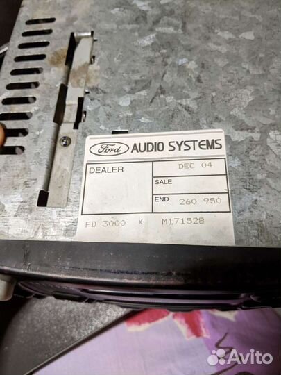 Магнитола Ford fiesta mk4