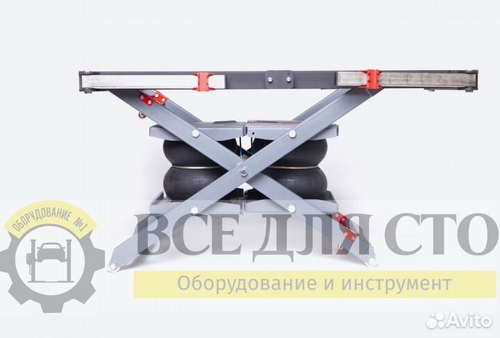 Мобильный ножничный пневмоподъемник для авто 3т