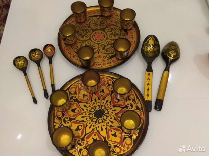 Хохлома деревянная посуда