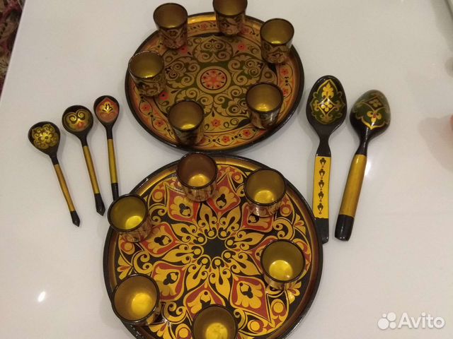 Хохлома деревянная посуда