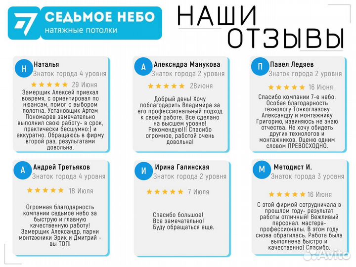 Натяжные потолки