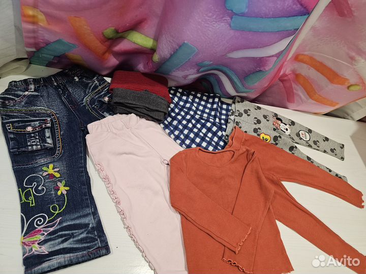 Огромный пакет вещей на девочку 86-92-98