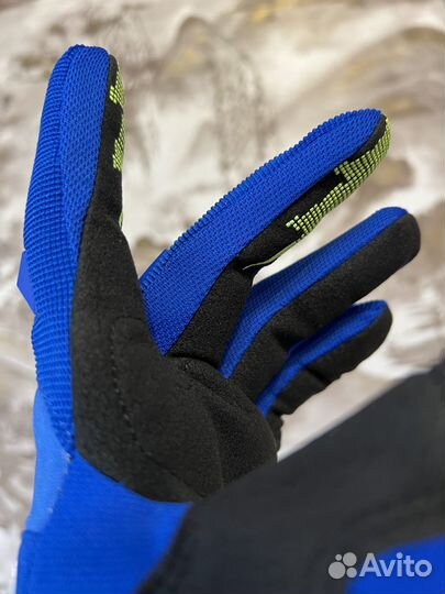 Мотоперчатки fox (сине-белые, L)