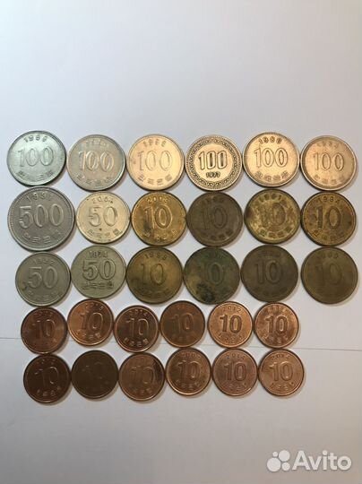 Монеты Южной Кореи