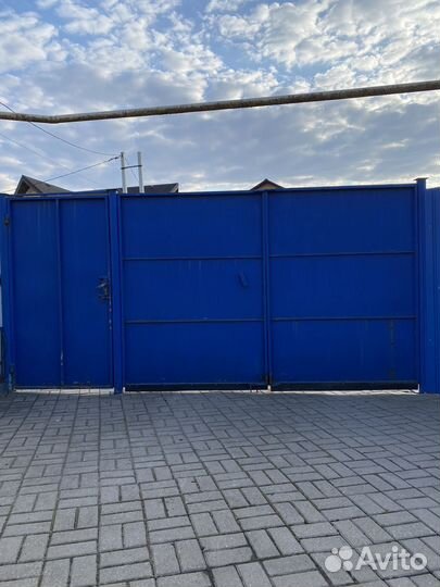 Ворота с калиткой распашные бу