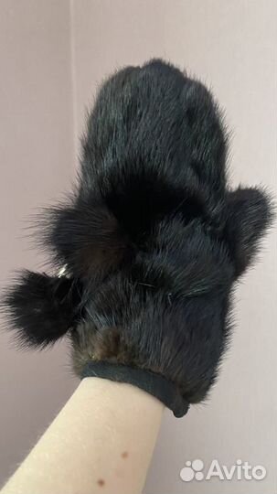 Варежки из норки