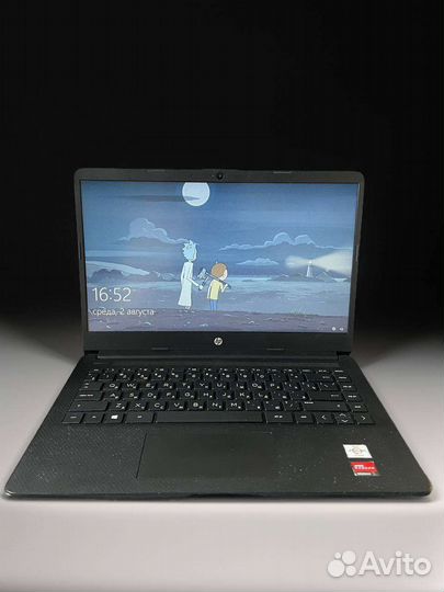 Ноутбук HP 14s-fq0009ur (сумка в комплекте)