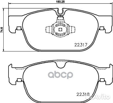 Колодки тормозные подходят для volvo XC90 II (2