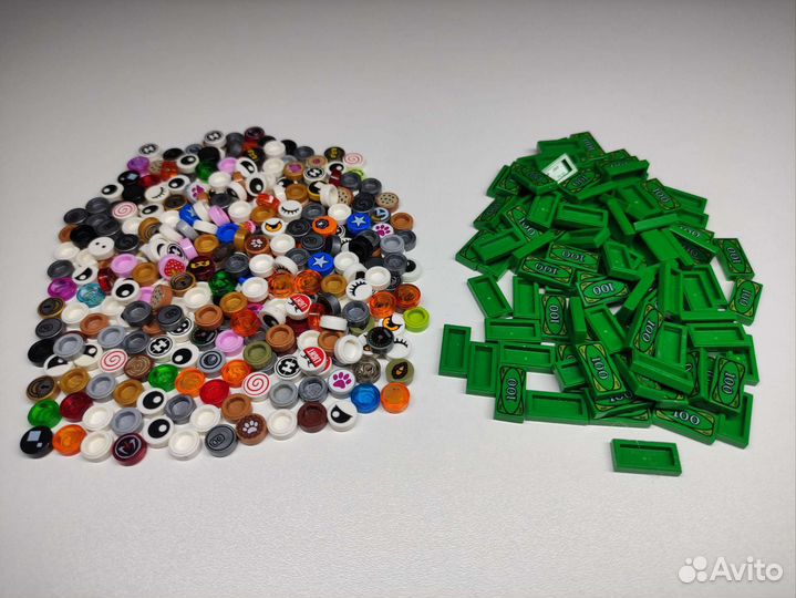 Лего наклейки, детали с наклейками, лего с принтом