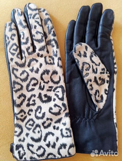 Перчатки кожаные