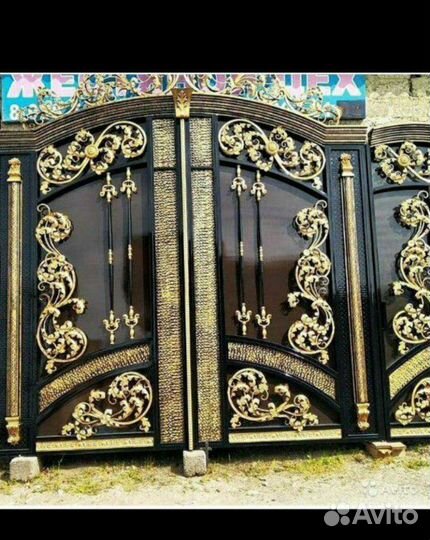 Кованные изделия. ворота перила козырьки