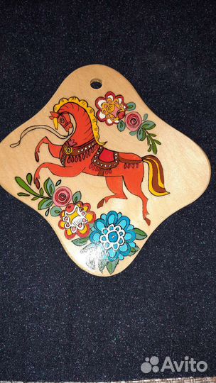 Доска кухонная, рисованная