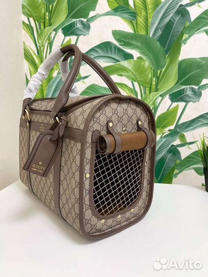 Сумка переноска для животных Gucci