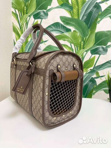 Сумка переноска для животных Gucci