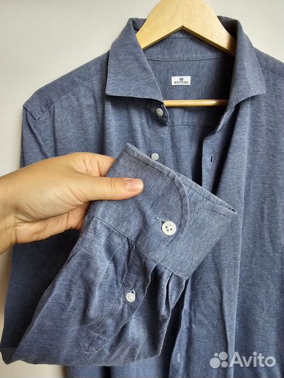 Рубашка поло белая, рубашка синяя