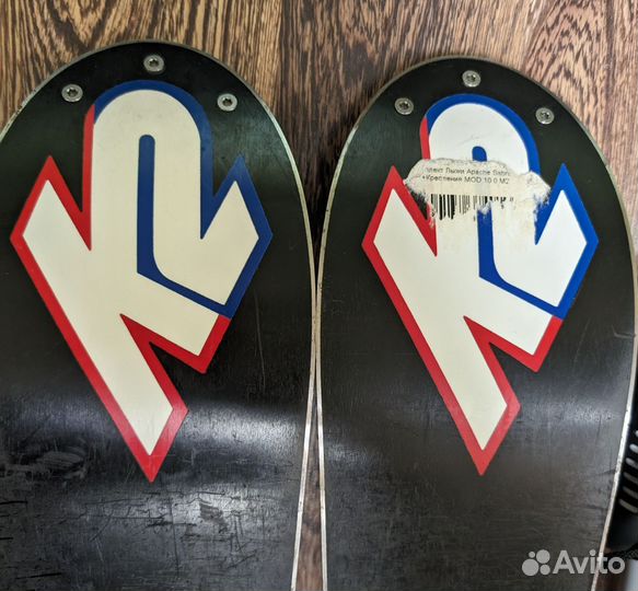 Горные лыжи k2 apache 156 комплект 41 р