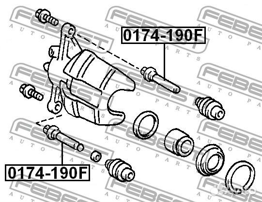 Втулка направляющая суппорта тормозного переднего