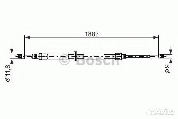 Трос 1987482302 bosch