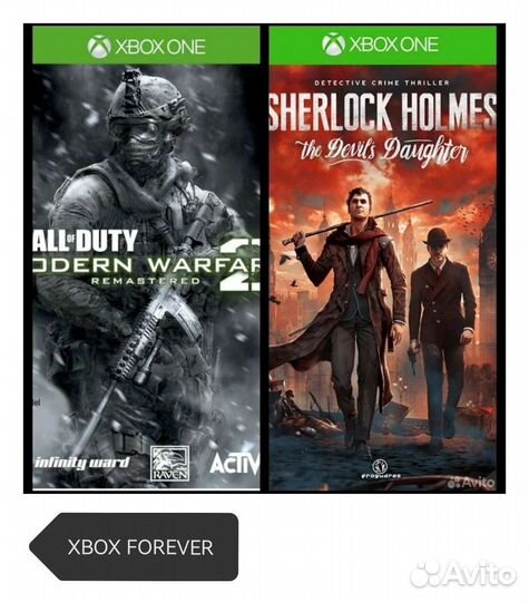 CoD:MW 2 remastered/Sherlock Holmes xbox one