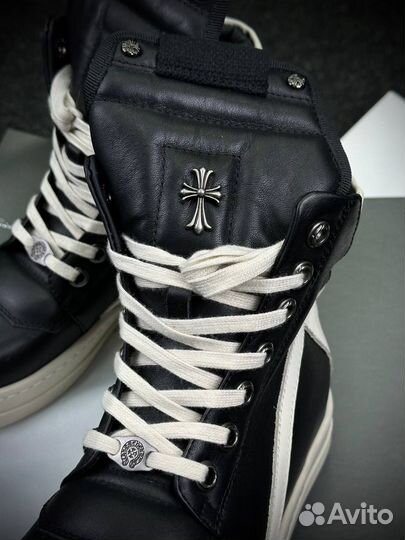 Rick owens Geobasket x Chrome hearts